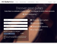 Tablet Screenshot of guitarmaker.com